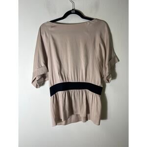 Theory Women's Blouse in Beige and Black